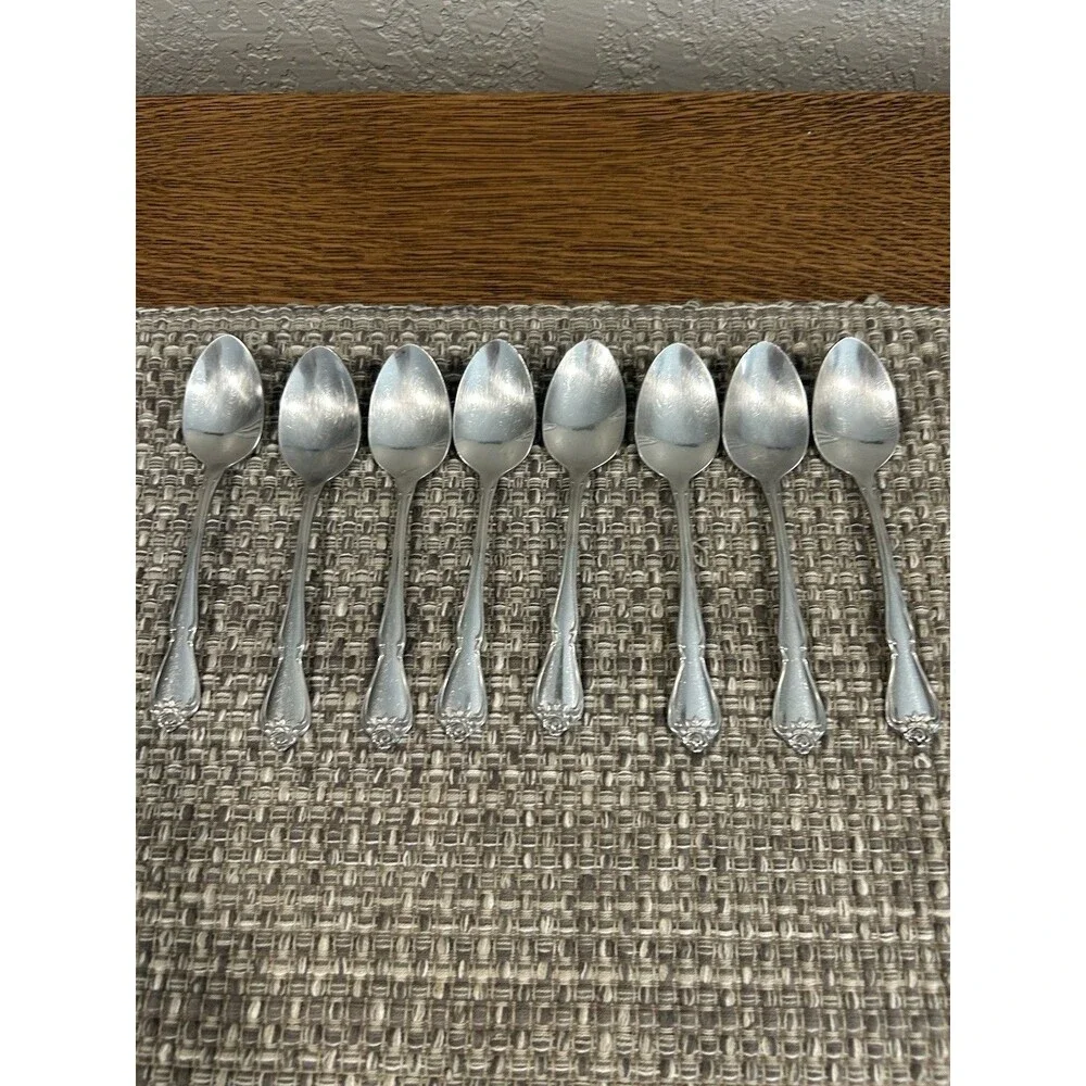 Oneida Arbor Rose True Rose Teasooons